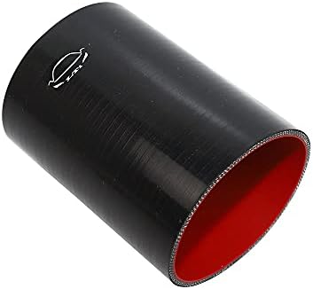 Acoplador silicona 4 capas reforzado 3.75pulg negro