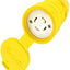 Conector bloqueo 30A 250V grado industrial amarillo