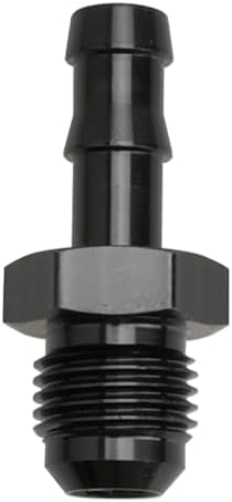 Adaptador manguera 5/16 macho aluminio negro