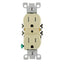 Receptáculo dúplex 15A 125V resistente marfil