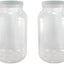 Tarros plástico 1gal con tapa rosca boca ancha set 2