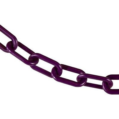 Cadena barrera plástico morado 2pulg 100ft