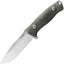 Cuchillo M5 hoja fija acero Sleipner mango madera G10 funda