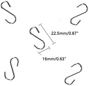 50 Pzas Miniganchos Metal Forma S Joyería Llavero