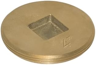 Tapón limpieza latón 4pulg diseño avellanado
