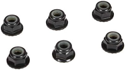 6 Tuercas Seguridad Aluminio Negro 13.1pies