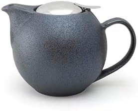 Tetera cerámica 34oz con infusor acero suelto té