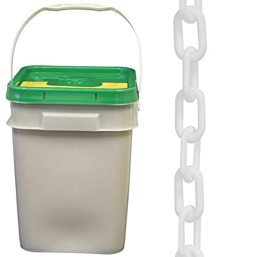 Cubo cadena plástico resistente blanco 2" 120 ft
