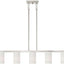 Candelabro 5 luces níquel cepillado