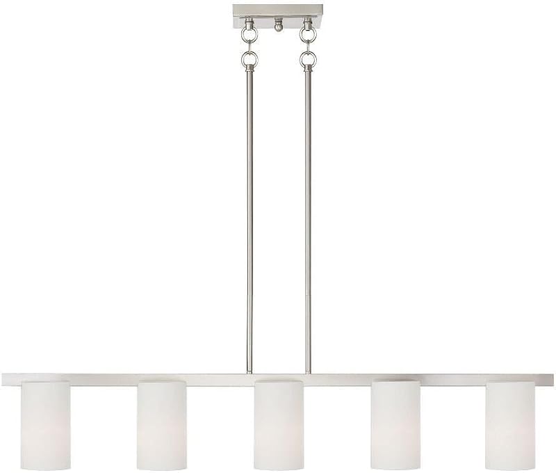 Candelabro 5 luces níquel cepillado