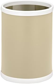 Papelera redonda 11" color marfil