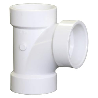 Conector T PVC DWV tubería sanitaria 1" Blanco