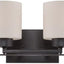 Luminaria Vanidad 2 Luces A19 100w CUL Bronce Envejecido