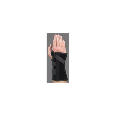 Soporte muñeca correa V 8pulg negro derecho