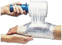 Envoltura plástica transparente para hielo con asa
