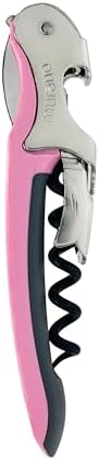 Sacacorchos Murano suave tacto espiral antiadherente rosa