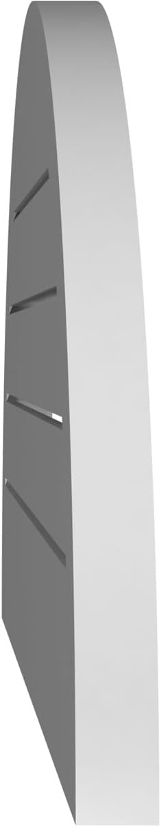 Ventilación a dos aguas PVC superficie semicircular blanca