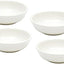 Plato cerámica redondo blanco 4 Pzas