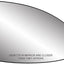 Vidrio repuesto espejo derecho Chevrolet con placa