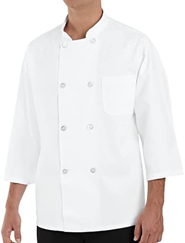Abrigo chef manga 3/4 para hombre