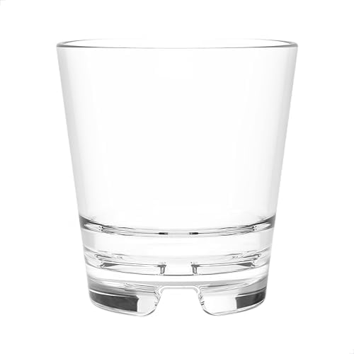 Set 24 Vases Plástico Irrompible 8oz Apto Lavavajilla