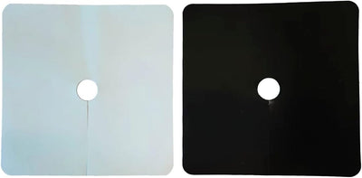 Tapas cultivo plantas 6x6" pack 80 negro blanco