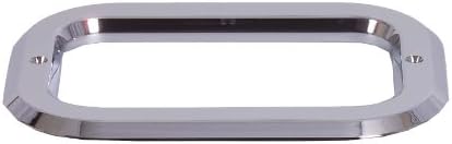 Cubierta ojales rectangular plástico cromado