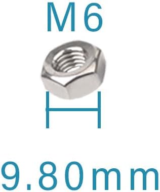 Tuercas M6 acero inox 304 paquete 100