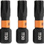 Brocas Torx T30 S2 acero resistente 1/4 pulg pack 5