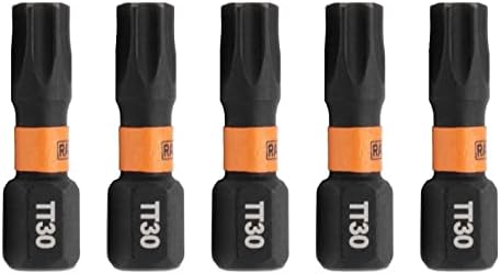 Brocas Torx T30 S2 acero resistente 1/4 pulg pack 5