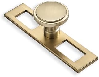 5 Pomos Bronce Champán Placa Trasera Manijas Cajón Cocina