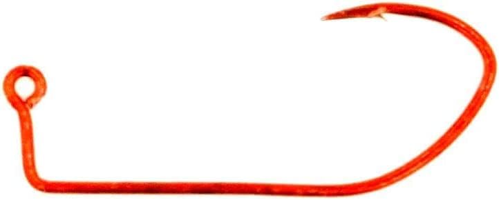 Ganchos alambre rojo 100uds pack para jig hooks crappie