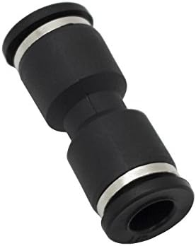 Unión recta PUC 1/2pulg tubo negro