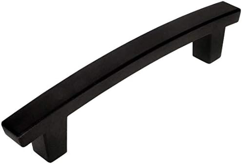 Pack 10 Tiradores Gabinete Negro Plano 4pulg