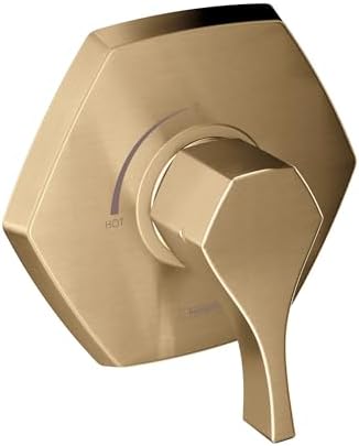 Válvula ducha equilibrio presión 7" bronce cepillado