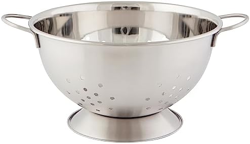 Colador de Acero Inox Plateado Mate 2.69qt para Cocina