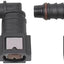 Conector rápido combustible 90° hembra tubo a barbo macho
