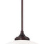 Lámpara techo redonda 1 luz 150W bronce