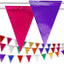 Banderines multicolores fiestas 408ft resistentes