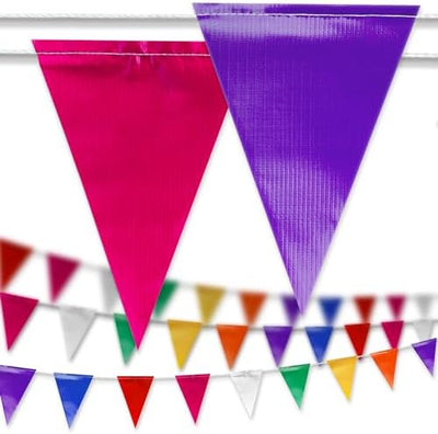 Banderines multicolores fiestas 408ft resistentes