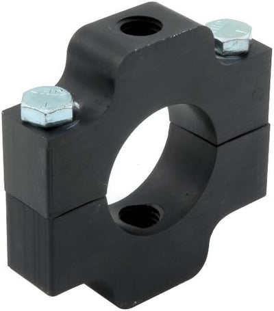 Soporte balasto aluminio anodizado negro tubos redondos 1.50