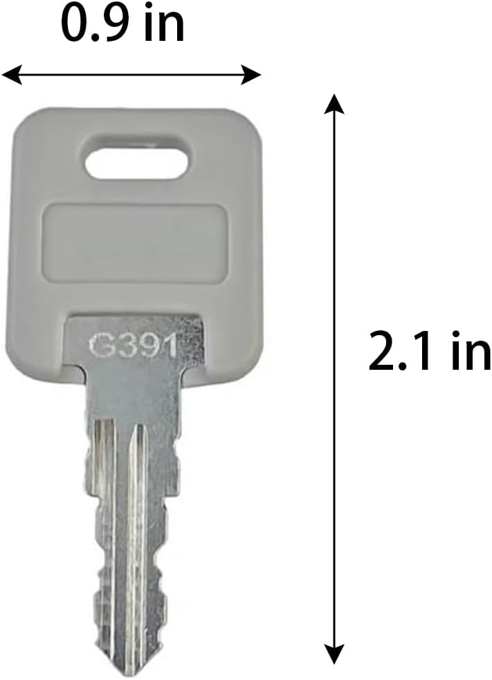 5 Llaves Repuesto G391 para Autocaravana Cerraduras Puerta Equipaje