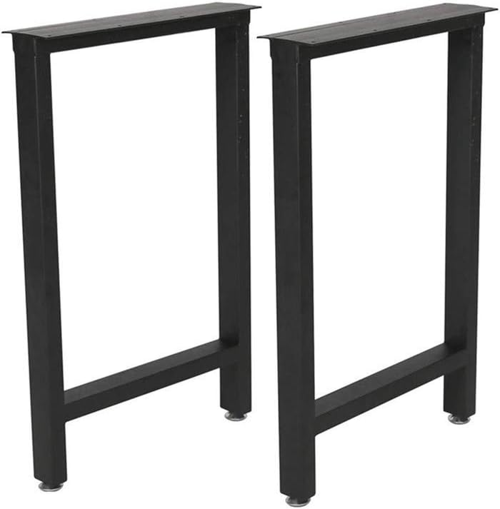 Patas mesa metal negro escritorio 28x18pulg industriales