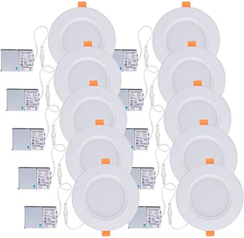 Panel LED empotrable blanco cálido 9W 4.75pulg