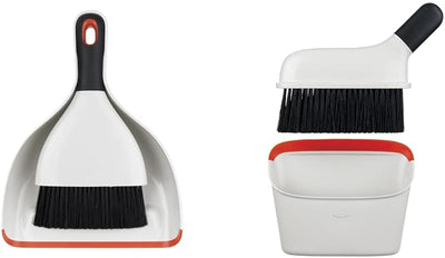 Set recogedor y cepillo compacto color blanco