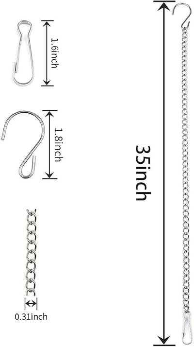 Cadenas acero inox 35" para comederos pájaros y adornos
