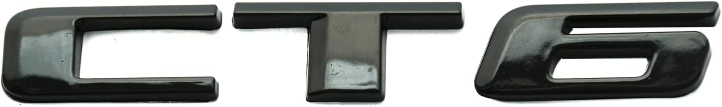 Placa identificación CT6 maletero negro brillante