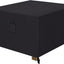 Funda otomana patio impermeable UV 28x28x17" negro