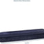 Caja regalo pulsera lujo gamuza azul terciopelo