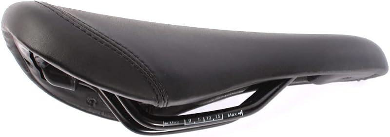 Silla BMX MTB Prisma Negro 0.58lbs Rieles CrMo Acolchados